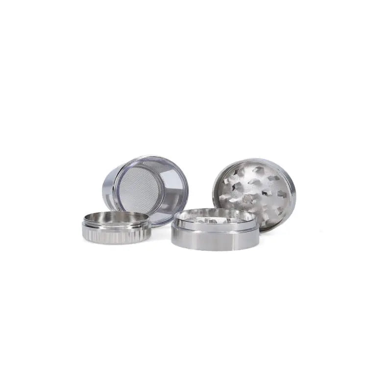 Grinder 50mm Curved 4 étages - argent