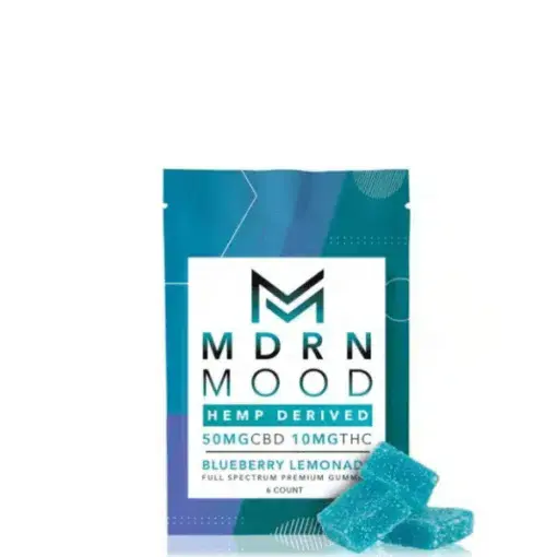 🍋 6 GUMMIES CBD & THC – BLUEBERRY LIMONADE 10mg