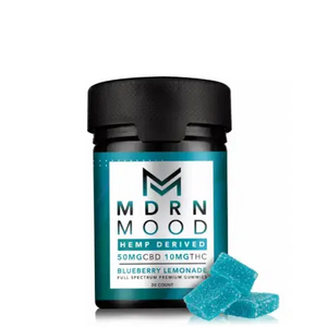 🍋 20 GUMMIES CBD & THC – BLUEBERRY LIMONADE – MDRN MOOD