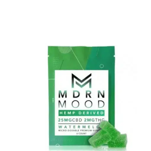 🍉 6 GUMMIES CBD & THC – WATERMELON – MDRN MOOD