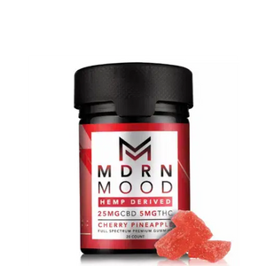 🍒 20 Gummies CBD & THC – CHERRY PINEAPPLE – MDRN MOOD