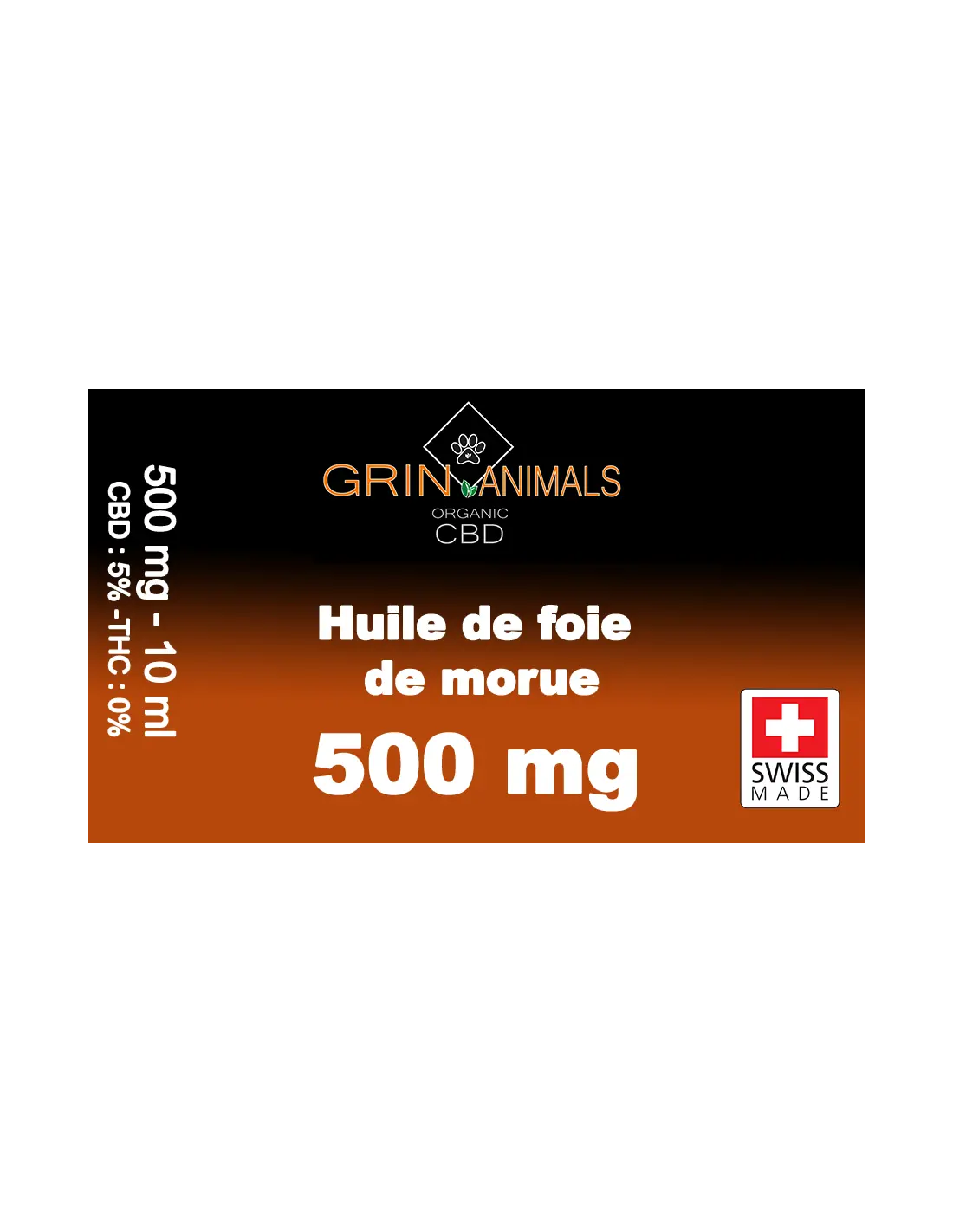 Huile de foie de morue Grin Animals 500 mg