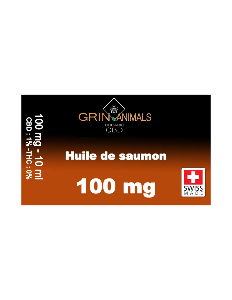 Huile de saumon Grin Animals 100 mg